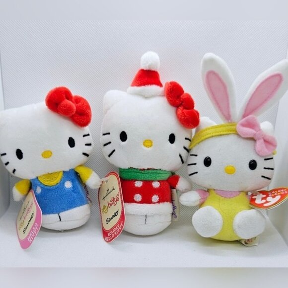 Hallmark Other - 2 Hallmark Itty Bitty's Hello Kitty & 1 TY Mini Hello Kitty